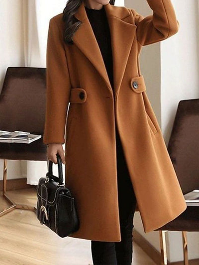 Regine | Winter-Wollmantel mit Gürtel im Slim-Design