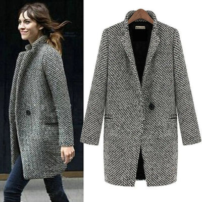 Crezsil | Eleganter Wollmantel für Frauen