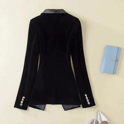 Smoky | Smoking-Blazer aus Samt mit Satinaufschlägen
