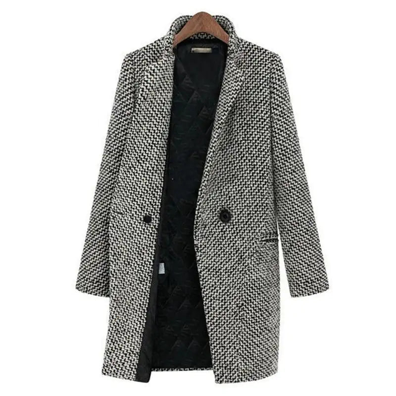 Crezsil | Eleganter Wollmantel für Frauen