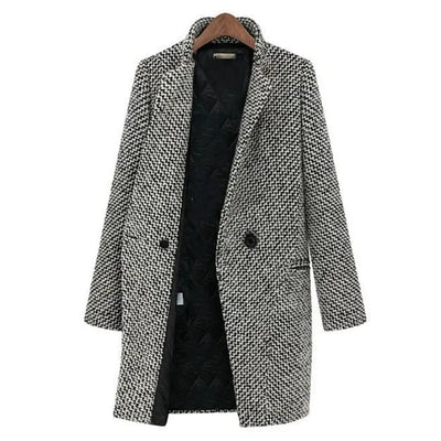 Crezsil | Eleganter Wollmantel für Frauen