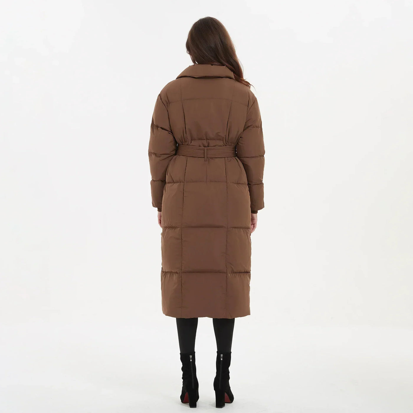 Dopi | Lange Damenjacke mit Gürtel
