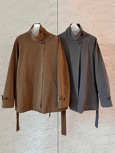 Nalia | Modischer Trenchcoat Damen Winter Leder